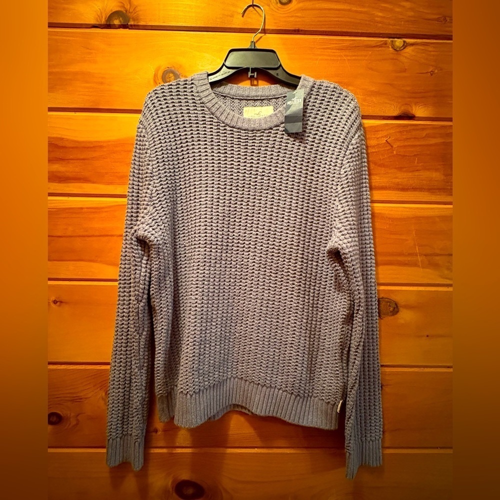 Hollister Men’s Bluish grey Sweatshirt Crew Neck Size Large NWT